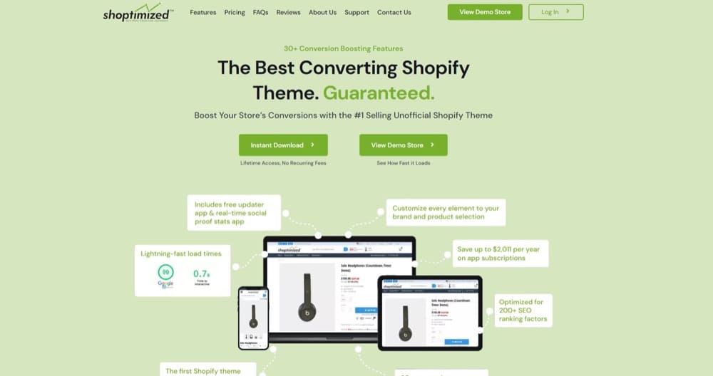 best converting Shopify theme Shoptimized Shoptimized shopify theme