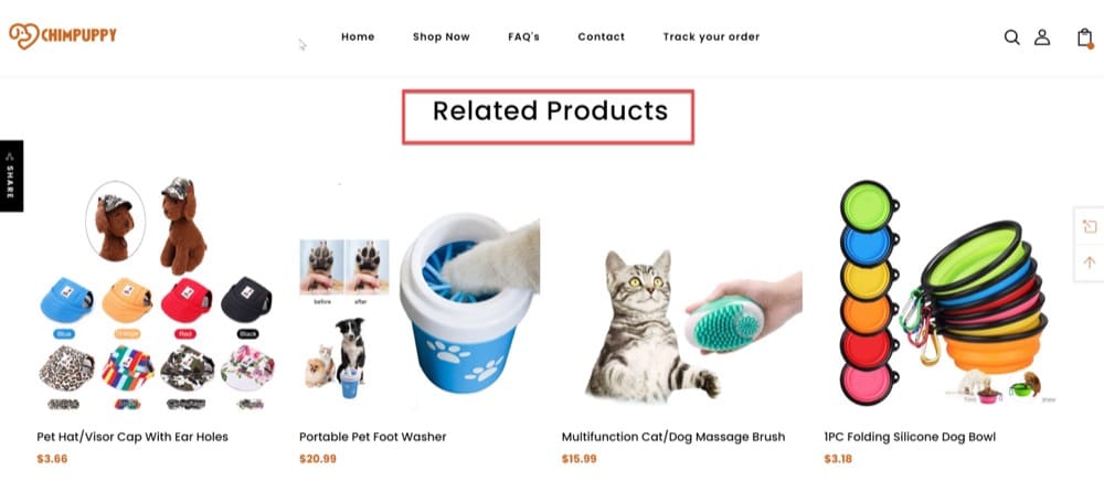 multipage experience related products example