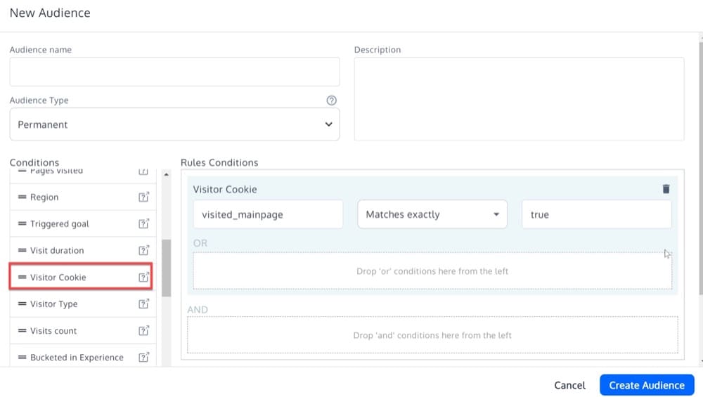 Create Segments Based on Visitor Cookies in Convert Experiences