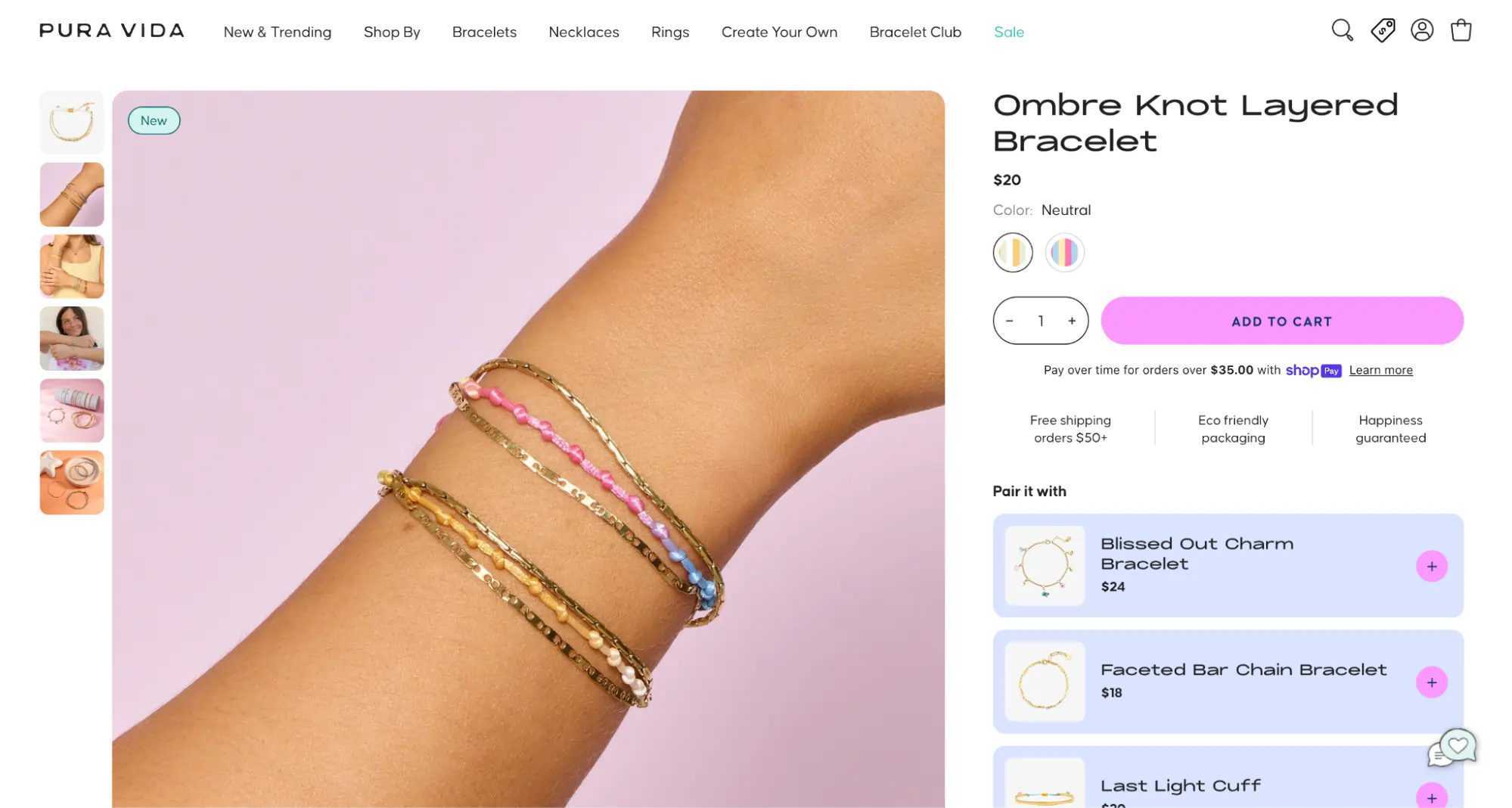 Product images slider