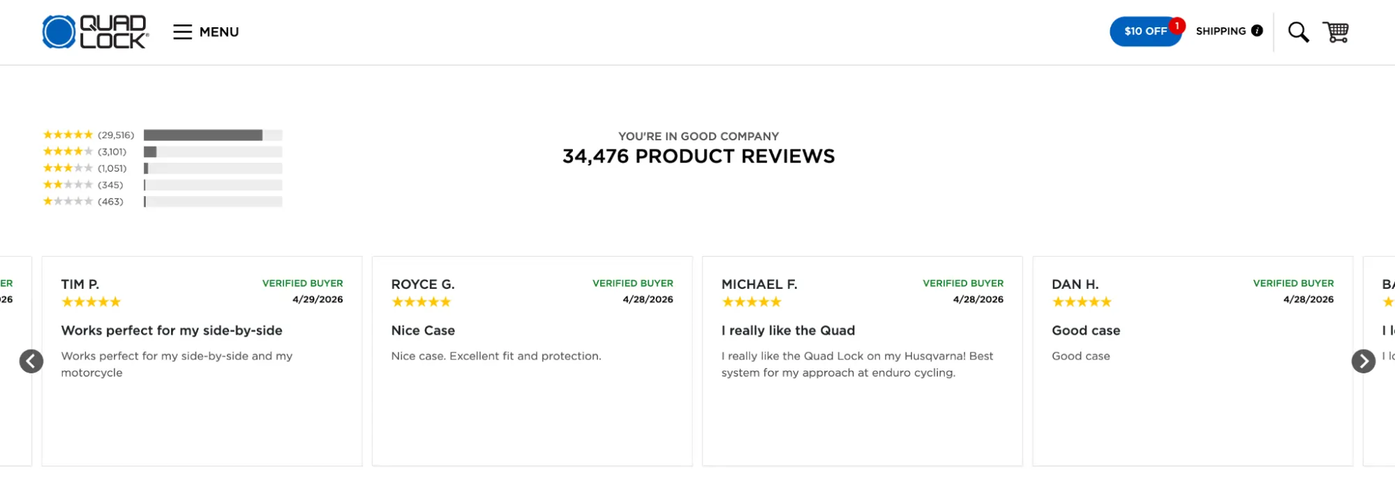 Testimonial slider