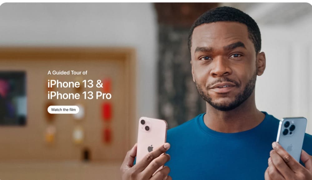 Apple product page analysis guided product tour video