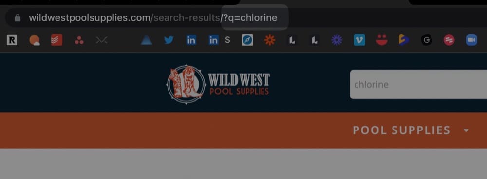 site’s URL after you search to see the pattern