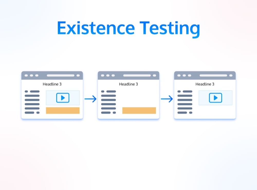 existence testing illustration