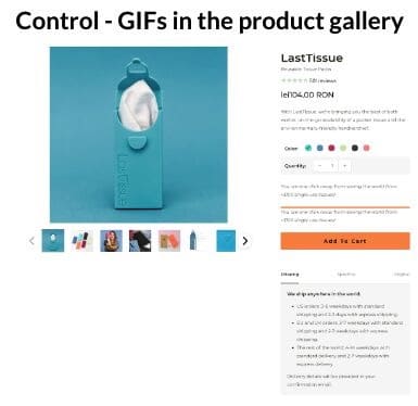 Control GIFs in the product gallery