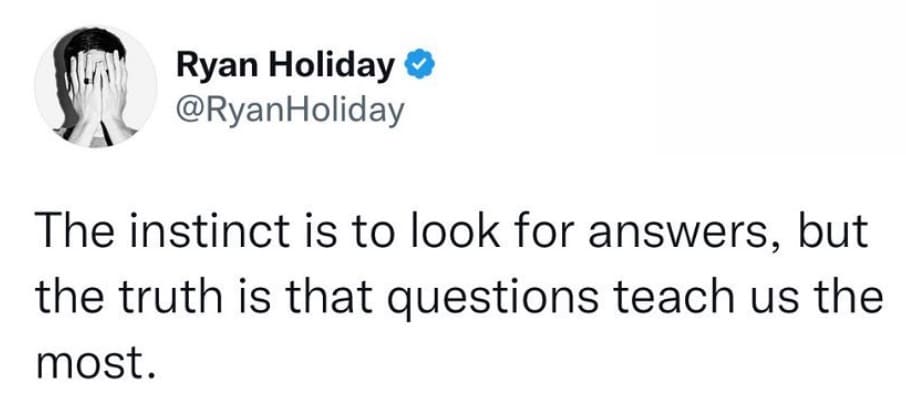 Ryan Holiday tweet