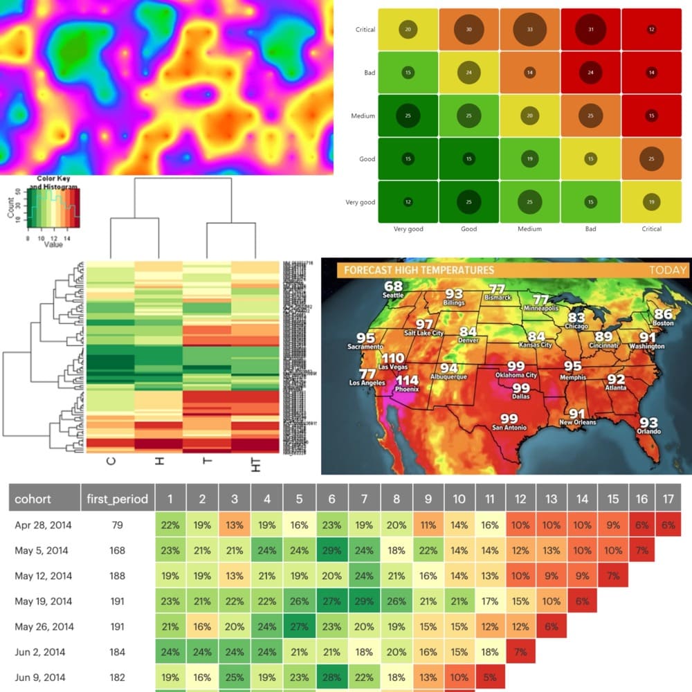 Data visualization maps