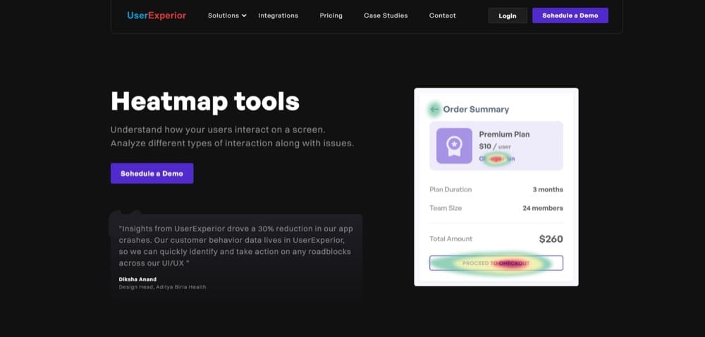 heatmap tool UserExperior