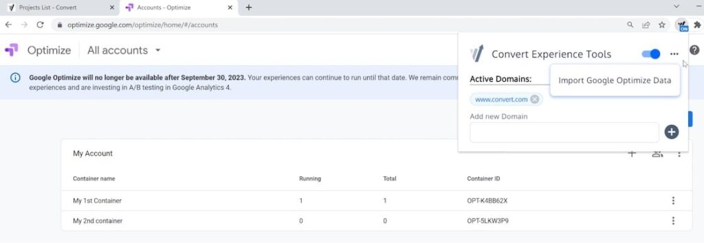 Start Importing GO Experiment Data.