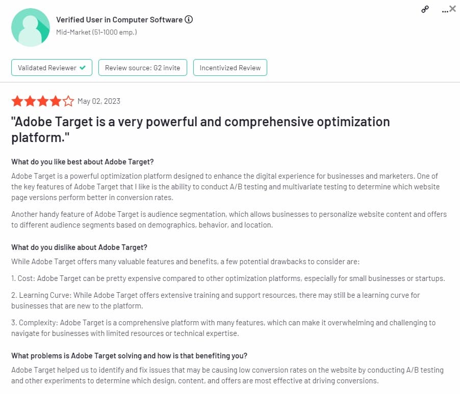 Adobe Target Review