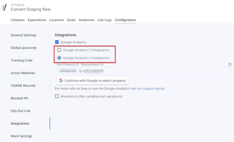 Google Analytics Integration Screenshot - 1