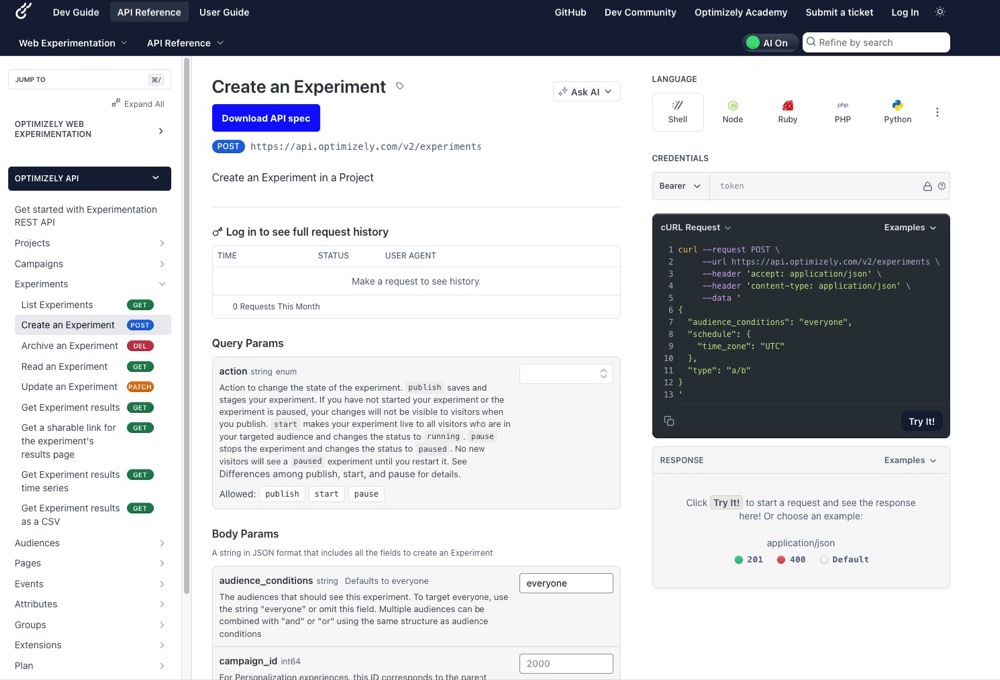 Optimizely’s Dev guide