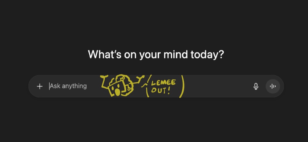 The LLM model constrained inside the chat box