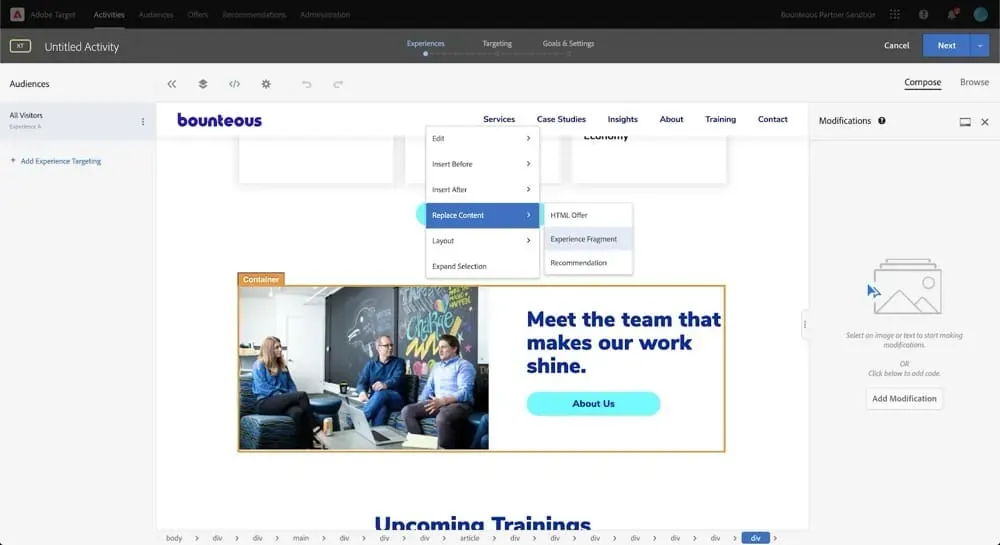 adobe visual experience composer