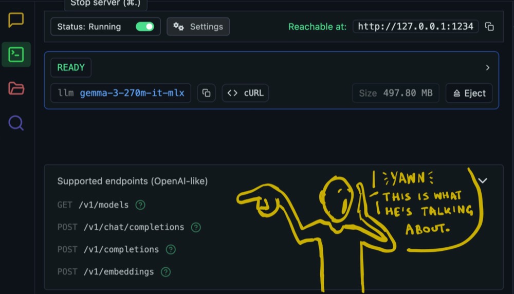 pointing out API endpoints