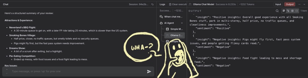 Gotcha! You updated the Agent, but the output is still structured.