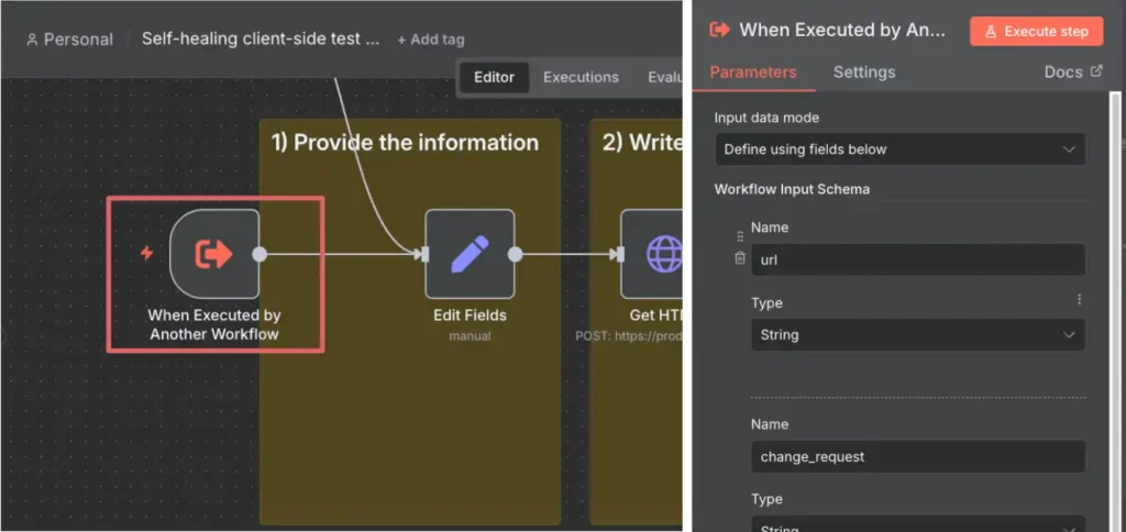 Self-healing Javascript workflow. When executed by another workflow trigger