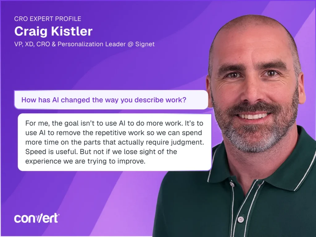 How has Al changed the way you describe work?