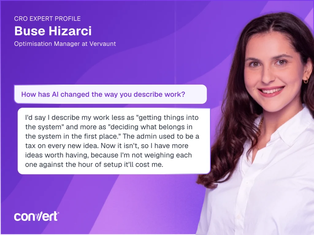 Testing Mind Map Series: How to Think Like a CRO Pro, Part 96 with Buse Hizarci
