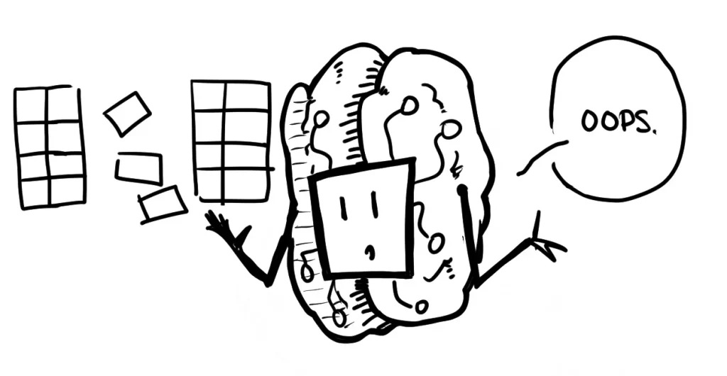 Language model accidentally "breaking" data