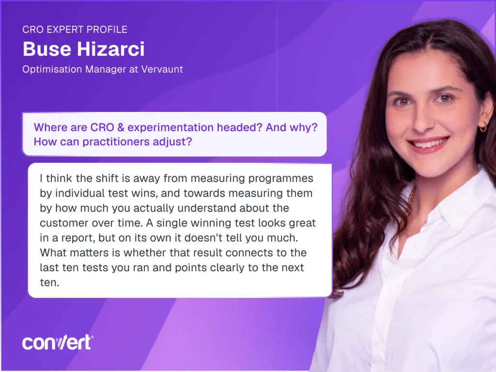 Testing Mind Map Series: How to Think Like a CRO Pro, Part 96 with Buse Hizarci